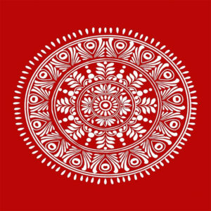 Home aipan pooja cloth